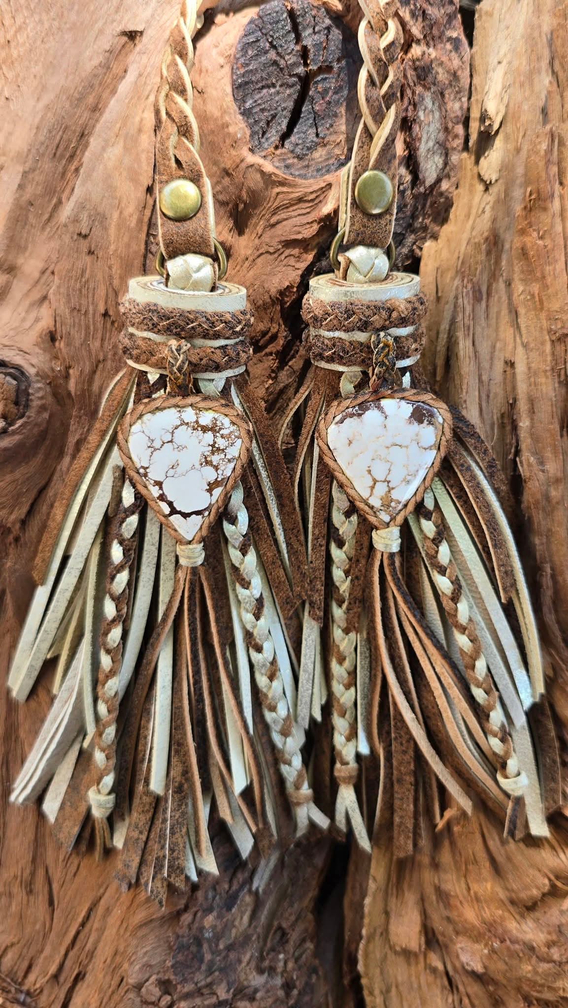 Wildhorse Gemstone Leather Tassels