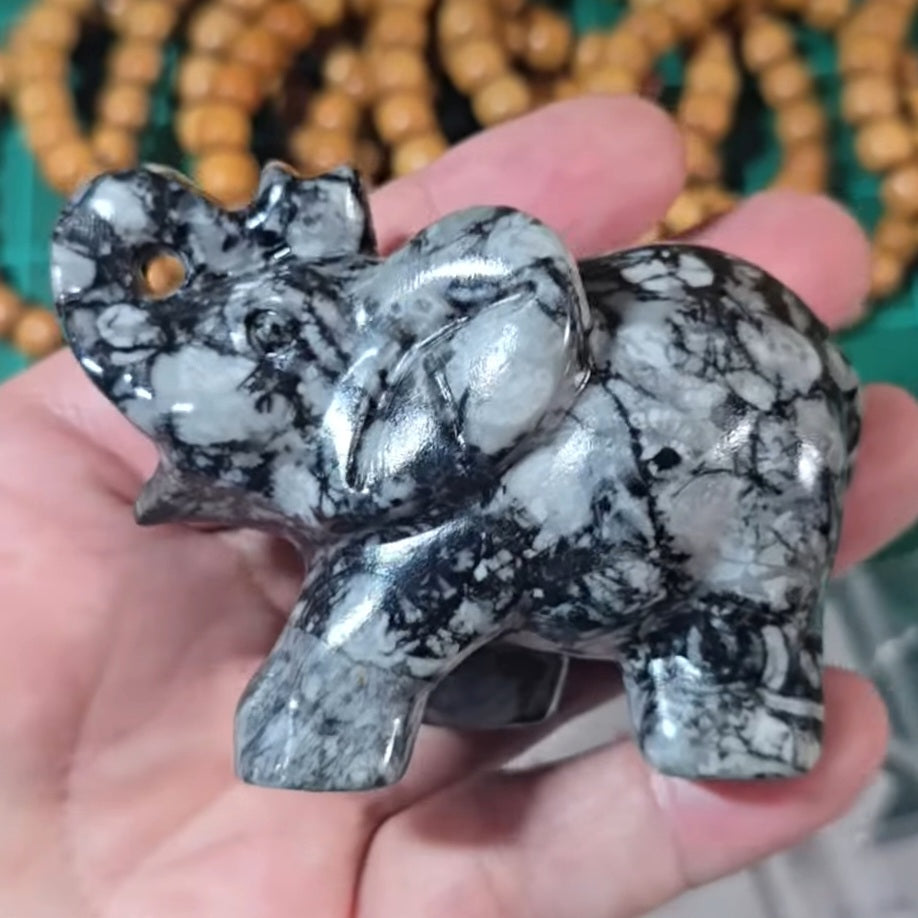 Fossil Stone Elephant