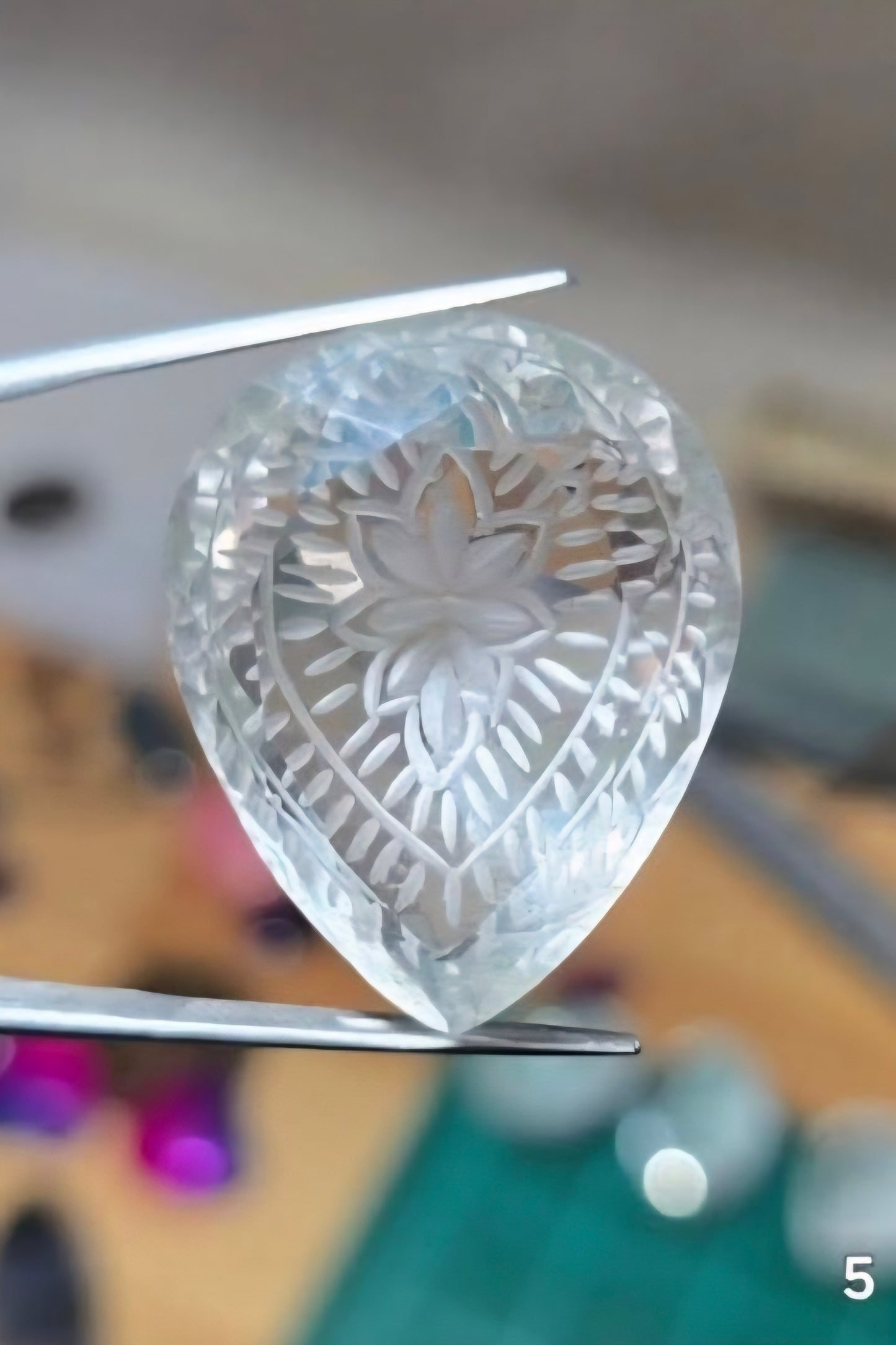 #5 Intaglio Engraved Quartz