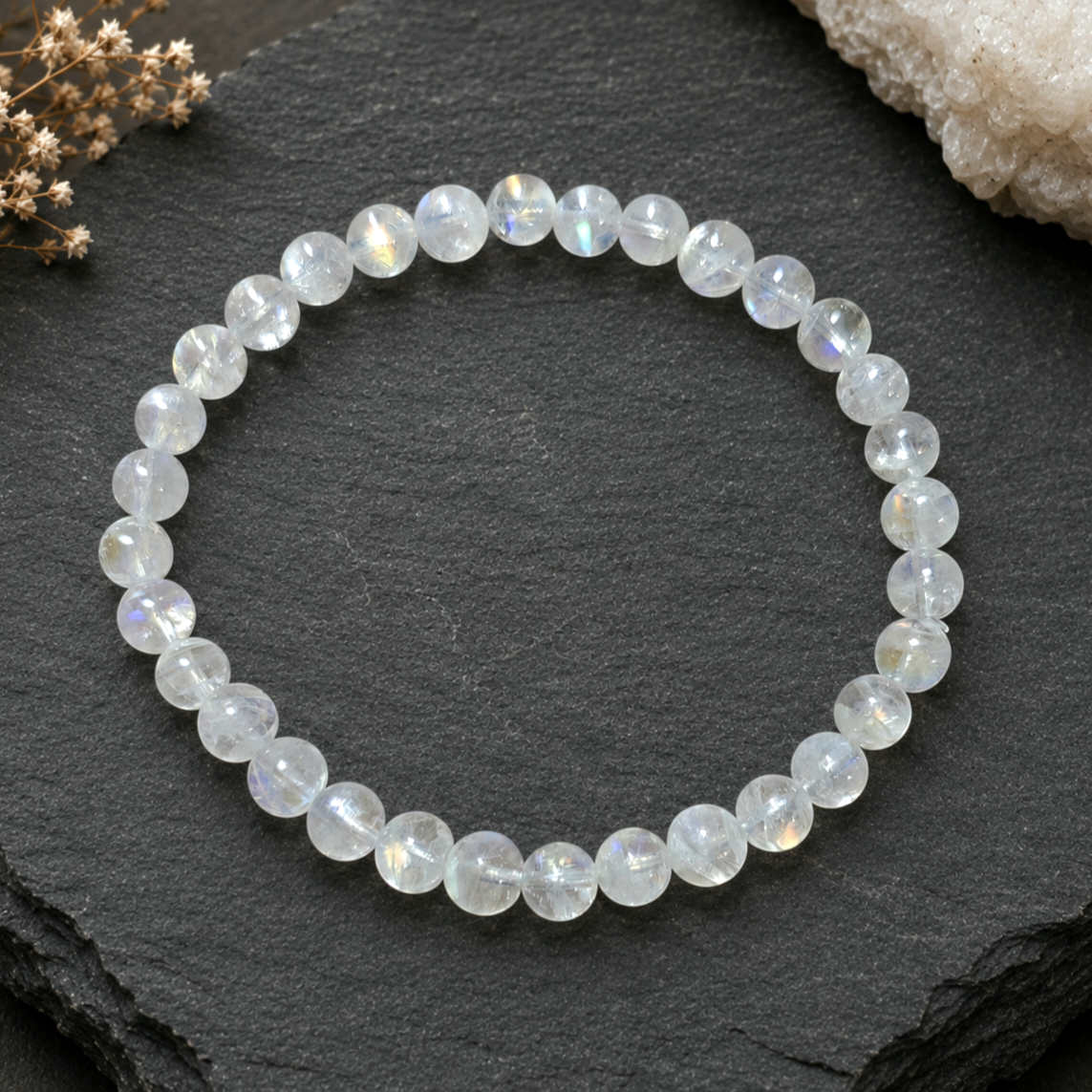 5.5mm Madagascar Moonstone Bracelet