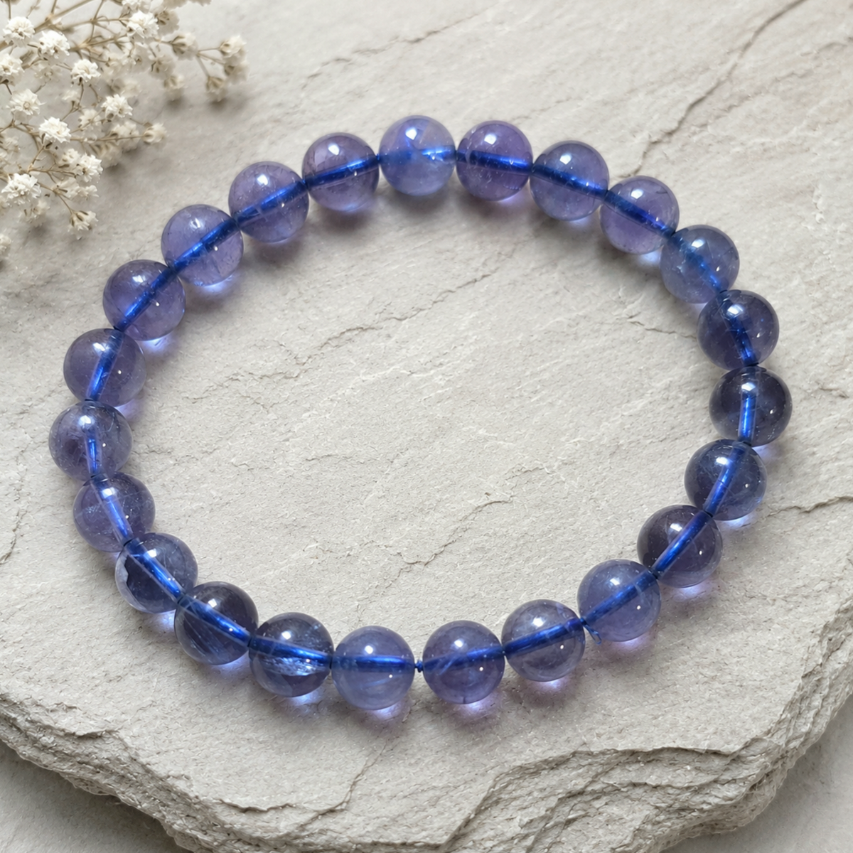8mm Blue Fluorite Bracelet