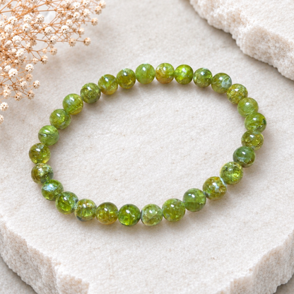 7mm Peridot Bracelet