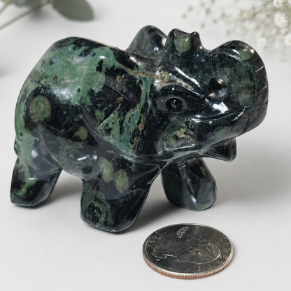 Kambaba Jasper Elephant Carving