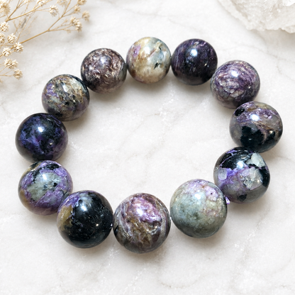 19-19.8mm Charoite Bracelet