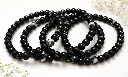 6mm Banded Agate Bracelet
