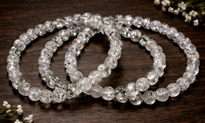 6mm Biotite Mica in Quartz Bracelets