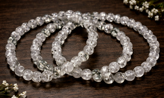 6mm Biotite Mica in Quartz Bracelets