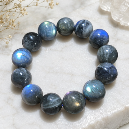 17.9-18.7mm Labradorite Bracelet