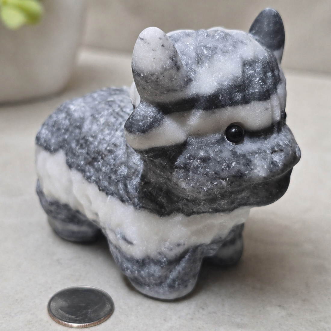 Large Taiji Stone Baby Highland Cow