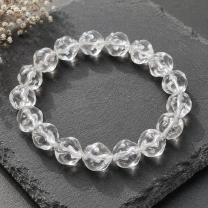 10mm Polyhedral Clear Quartz