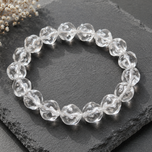 10mm Polyhedral Clear Quartz