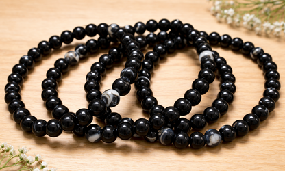 6mm Banded Agate Bracelets