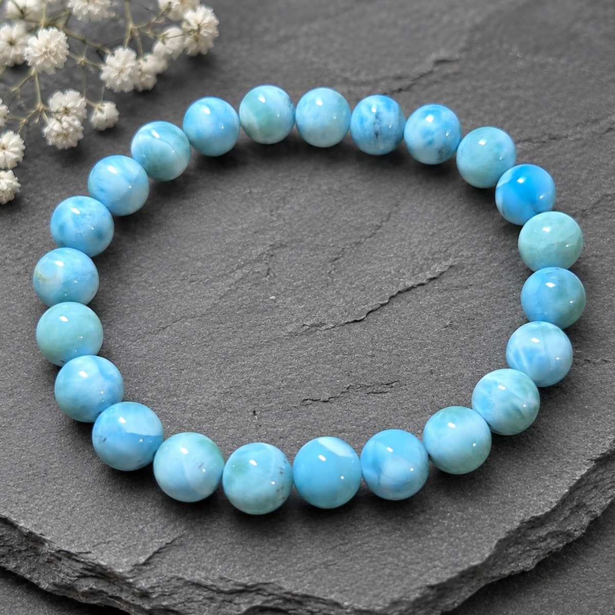 8.5mm Larimar Bracelet