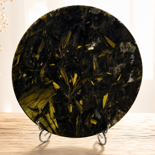 8" Green Mica Plate