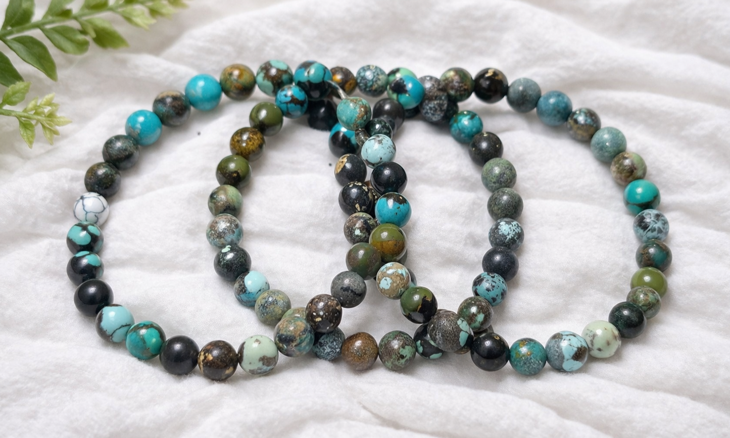 6mm Hubei Turquoise Bracelets