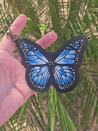Leather Butterfly Charm