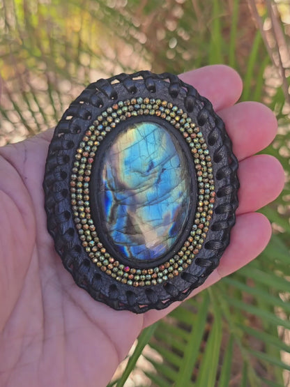 Rainbow Labradorite Bag Bolo