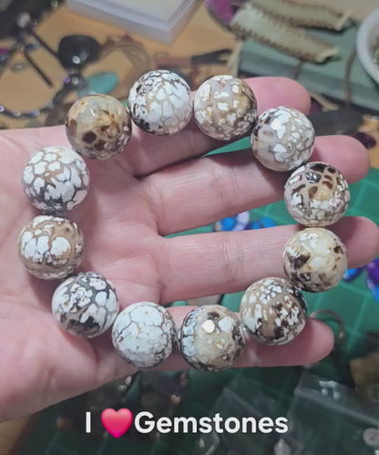 20mm Snowflake Agate