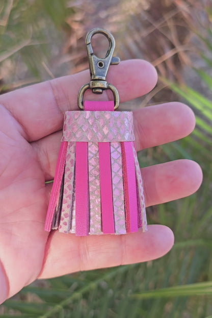 Metallic Reptile Embossed and Pink