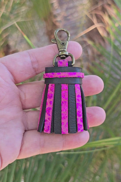 Metallic Leopard Pink and Black