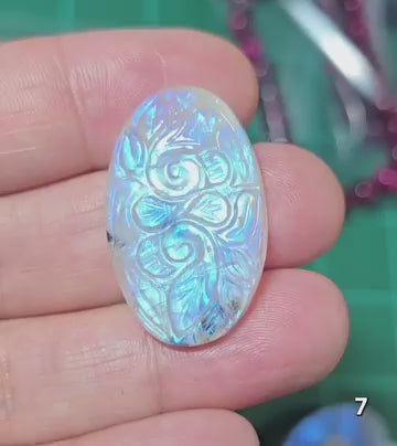 #7 Mughal Carved Moonstone