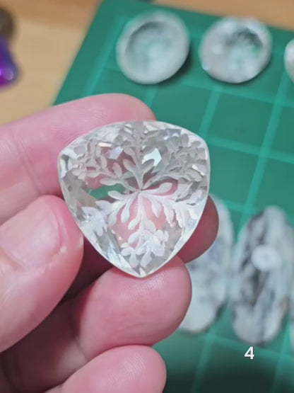 #4 Intaglio Engraved Quartz