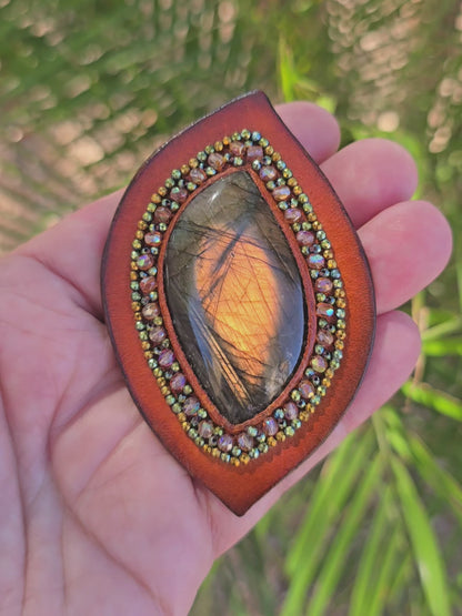 Labradorite Bag Bolo