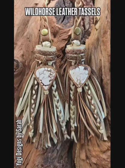 Wildhorse Gemstone Leather Tassels