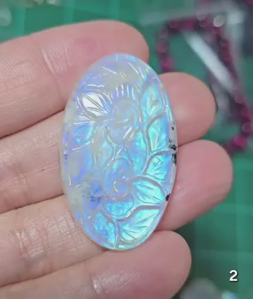 #2 Mughal Carved Moonstone