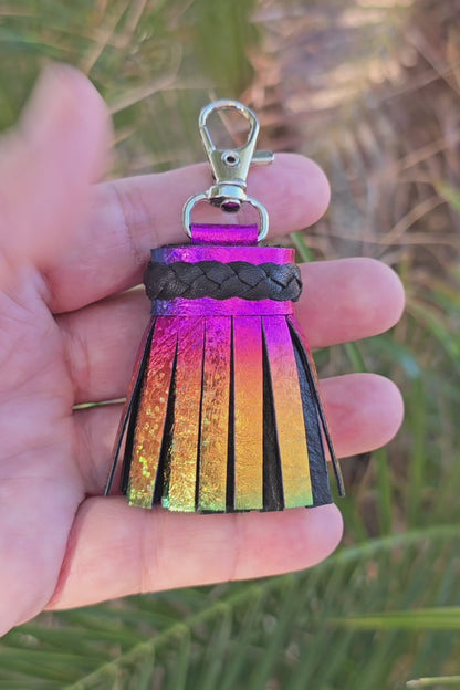 Rainbow Metallic and Black