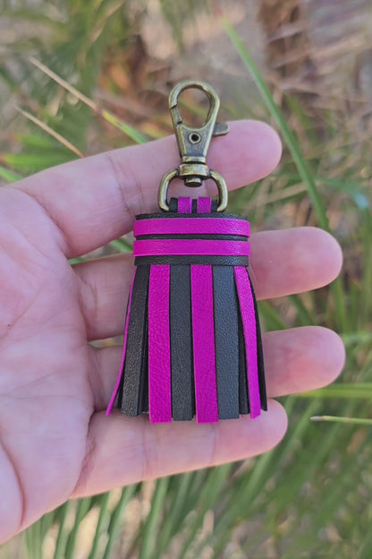 Fuschia Purple and Black