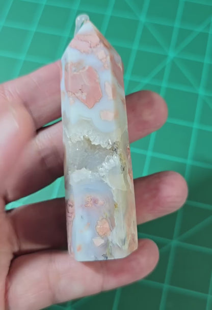 Cotton Candy Agate Druzy Point