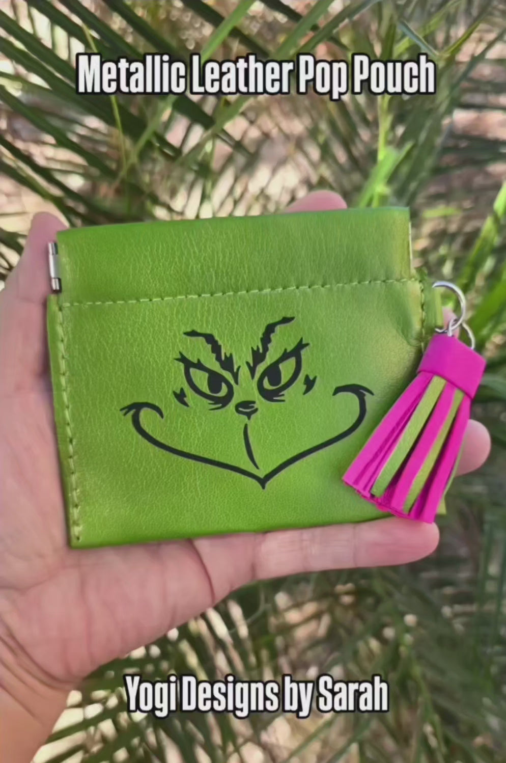 Load video: Leather Pop Pouch