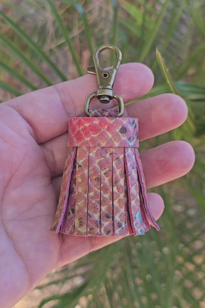 Pink Multi Embossed Snake