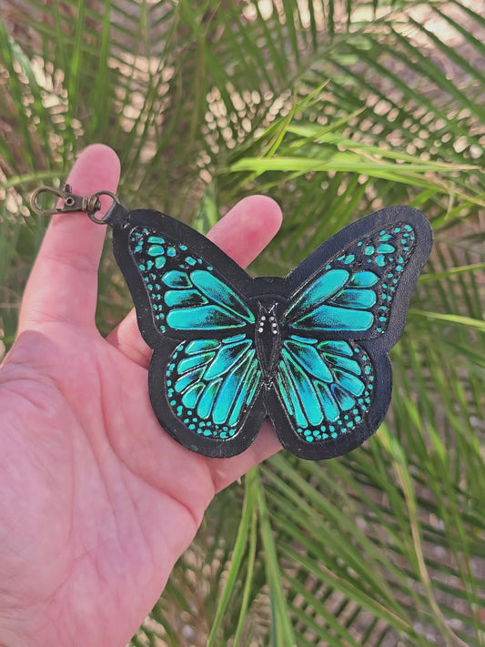 Leather Butterfly Charm