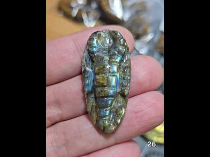 #26 Carved Scorpion Labradorite Cabochon