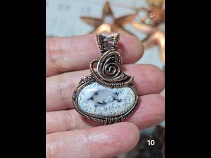 #10 Dendritic Opal Wire-wrapped Pendant