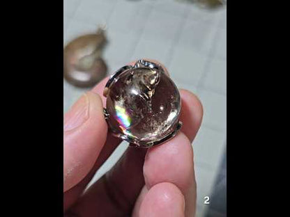 #2 Rainbow Smoky Quartz Sphere Pendant