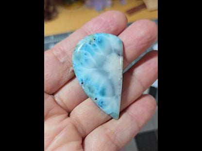 #14 Larimar Statement Cabochon — Collector Grade