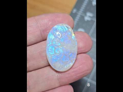 #8 Mughal Carved Moonstone