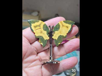 #30 Ocean Jasper Butterfly Wing Carving