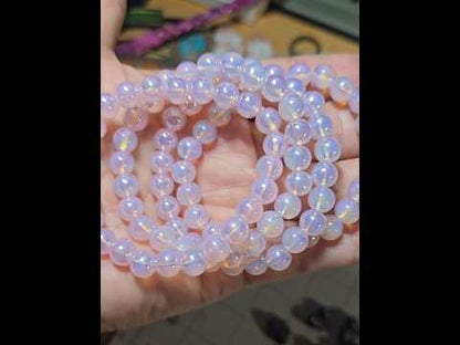 8mm Pink Opalite Bracelet