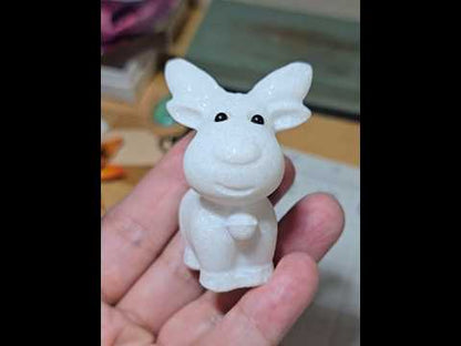 White Jade Reindeer Carving