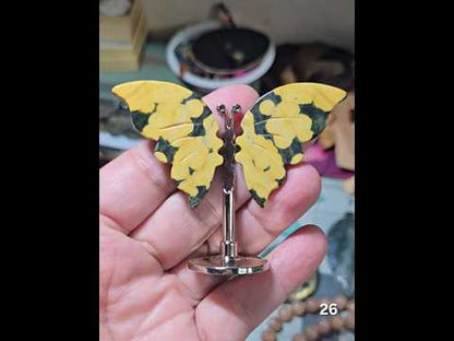 #26 Ocean Jasper Butterfly Wing Carving