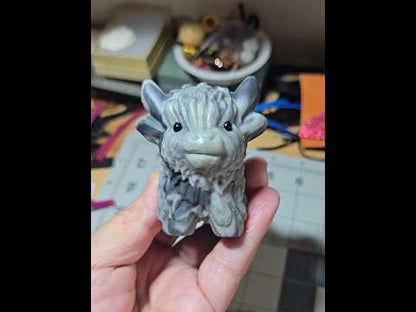 Taiji Stone Baby Highland Cow