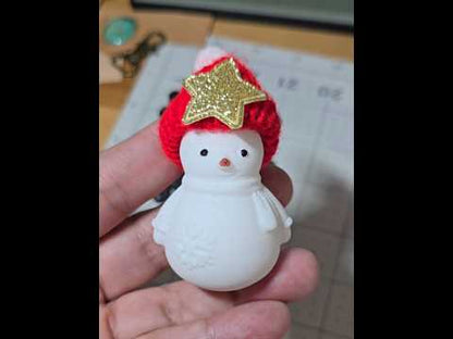 White Jade Snowman Carving