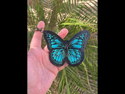 Leather Butterfly Charm