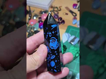 Black Obsidian Christmas Points