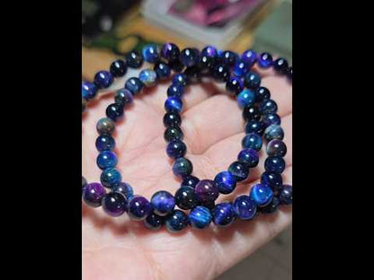 6mm Galaxy Tiger Eye Bracelet