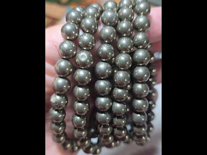 8mm Pyrite Bracelet